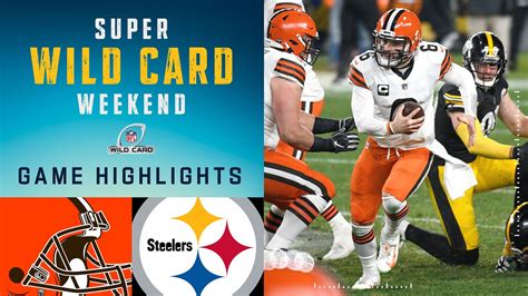 browns vs steelers nfc wild card|cleveland browns 2020 wild card.